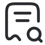 Receipt Search SVG Icon